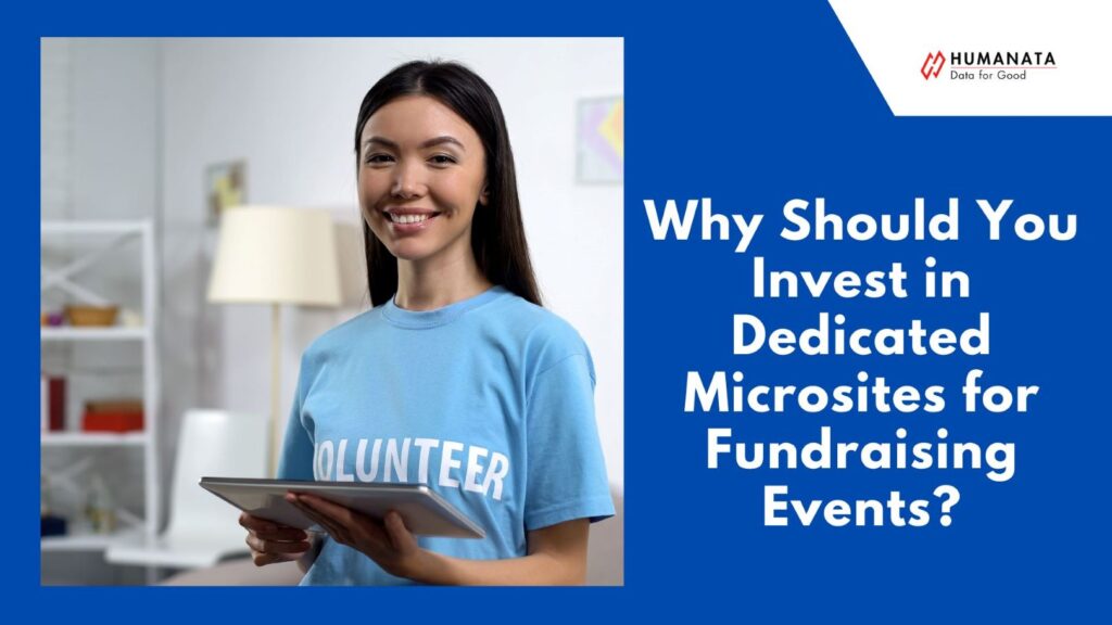 Microsites for fundraising